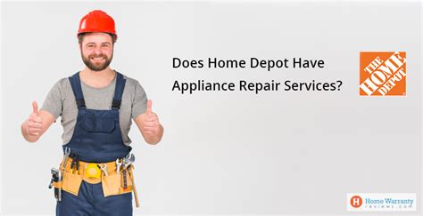 does home depot have appliance repair service